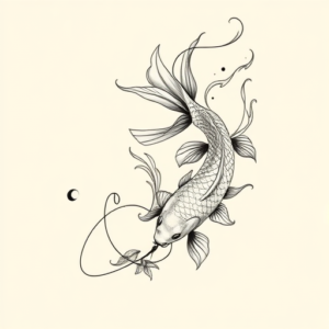 Feminine Koi Tattoo