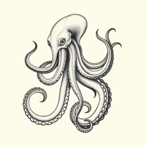 Feminine Kraken Tattoo