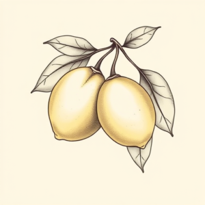 Feminine Lemon Tattoo
