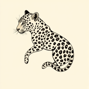 Feminine Leopard Tattoo