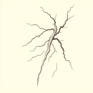 Feminine Lightning Tattoo