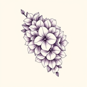 Feminine Lilac Tattoo