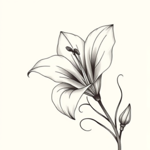 Feminine Lily Tattoo