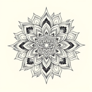 Feminine Mandala Tattoo