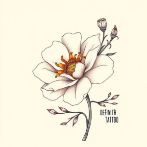 Feminine Marigold Tattoo