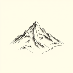 Feminine Mountain Tattoo