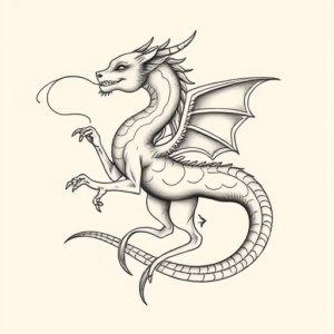 Feminine Mythosaur Tattoo