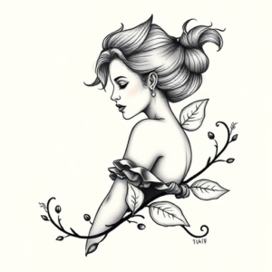 Feminine Pennywise Tattoo