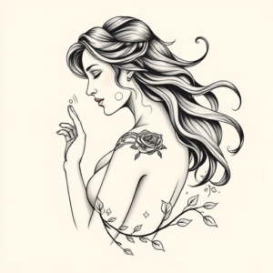 Feminine Persephone Tattoo