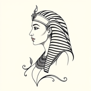 Feminine Pharaoh Tattoo