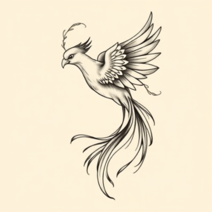 Feminine Phoenix Tattoo