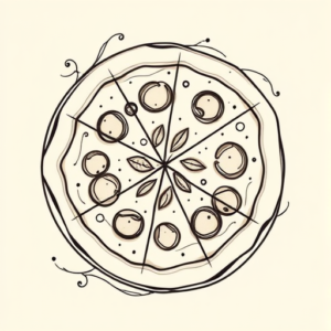 Feminine Pizza Tattoo