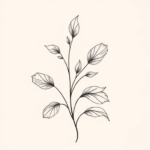 Feminine Plant Tattoo