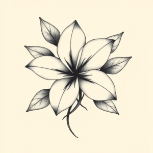 Feminine Plumeria Tattoo