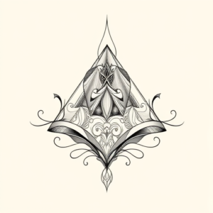Feminine Pyramid Tattoo
