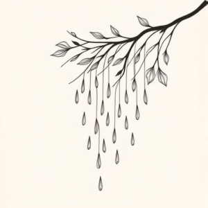 Feminine Rain Tattoo