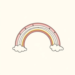 Feminine Rainbow Tattoo