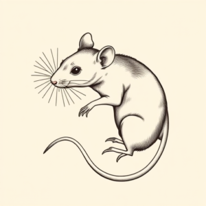 Feminine Rat Tattoo