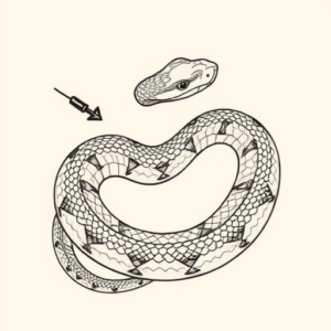 Feminine Rattlesnake Tattoo