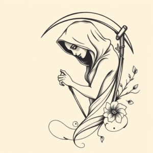 Feminine Reaper Tattoo