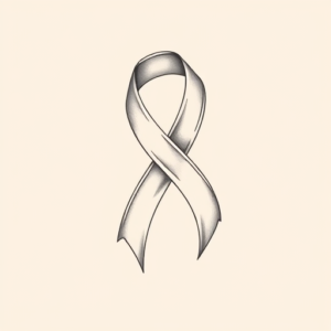 Feminine Ribbon Tattoo