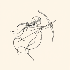 Feminine Sagittarius Tattoo