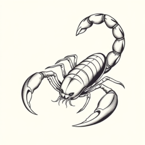 Feminine Scorpion Tattoo