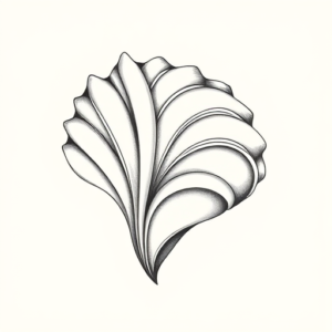 Feminine Seashell Tattoo