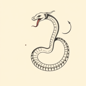 Feminine Serpent Tattoo