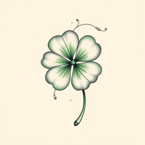 Feminine Shamrock Tattoo