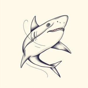 Feminine Shark Tattoo