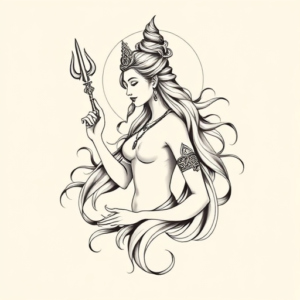 Feminine Shiva Tattoo