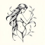 Feminine Siren Tattoo
