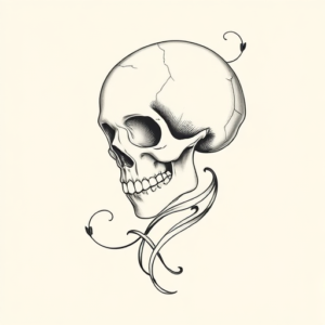 Feminine Skull Tattoo