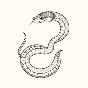 Feminine Snake Tattoo