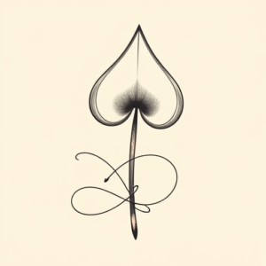 Feminine Spade Tattoo