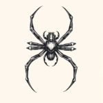 Feminine Spider Tattoo