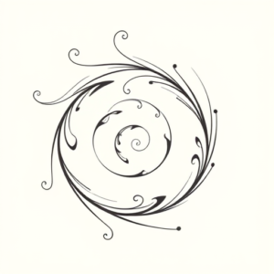 Feminine Spiral Tattoo