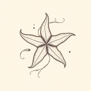 Feminine Starfish Tattoo