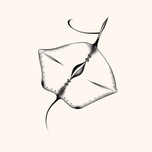 Feminine Stingray Tattoo