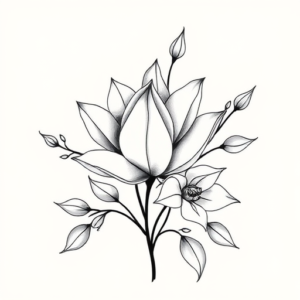 Feminine Succulent Tattoo