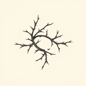 Feminine Thorn Tattoo