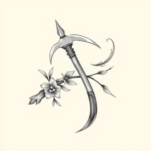 Feminine Tomahawk Tattoo