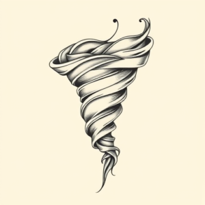 Feminine Tornado Tattoo