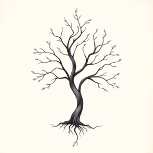 Feminine Tree Tattoo