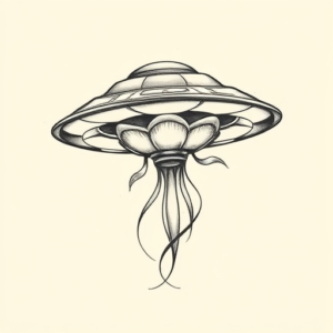 Feminine Ufo Tattoo
