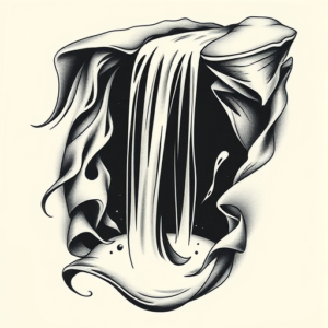 Feminine Waterfall Tattoo