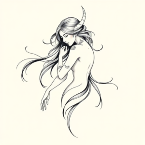 Feminine Wendigo Tattoo