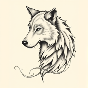 Feminine Werewolf Tattoo