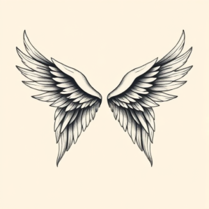 Feminine Wings Tattoo